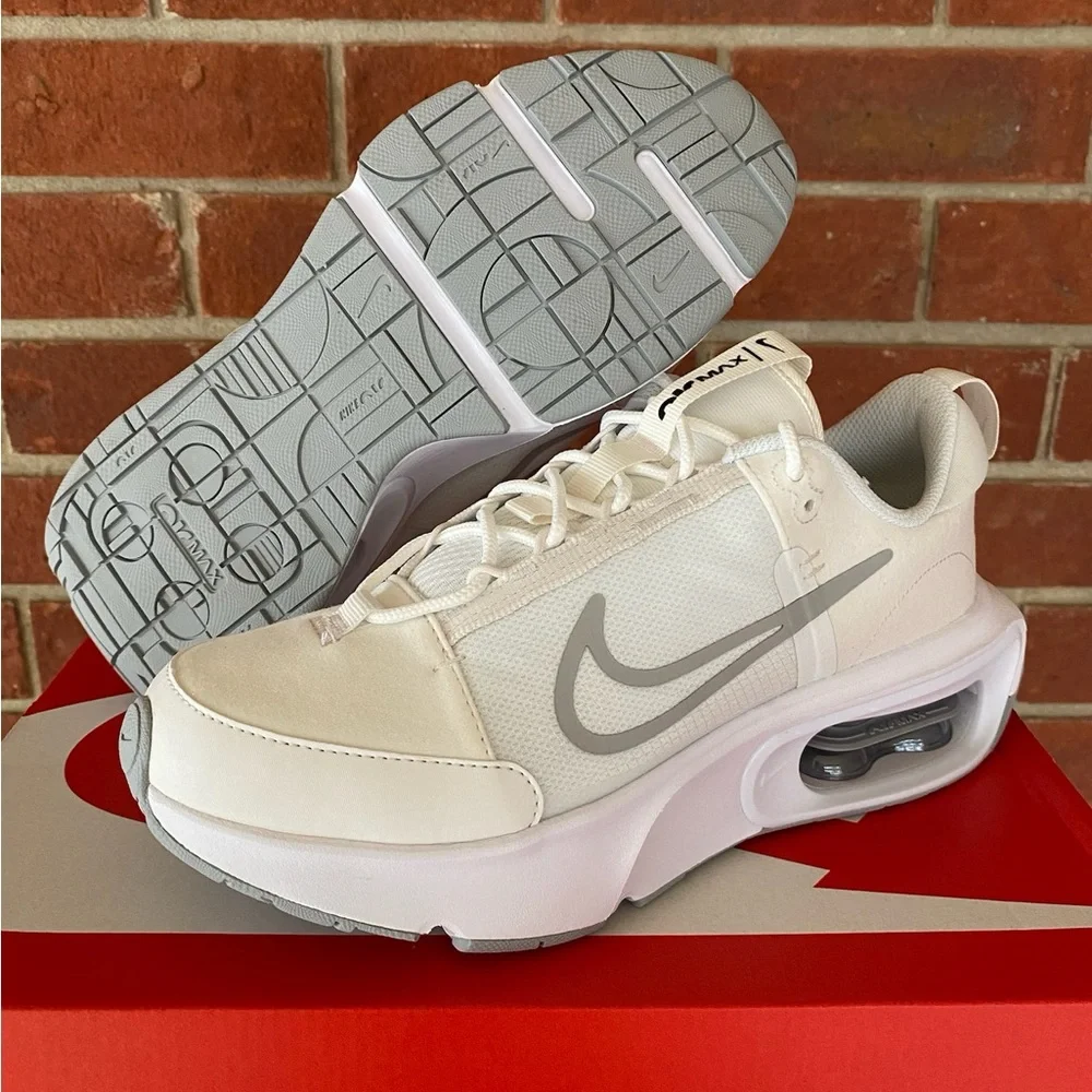 Nike Air Max Intrlk Women’s White Grey New Sneakers NIB Lifestyle Shoes - Picture 2 of 10